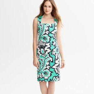 Banana republic collaboration women’s dress size 10 sleeveless color block